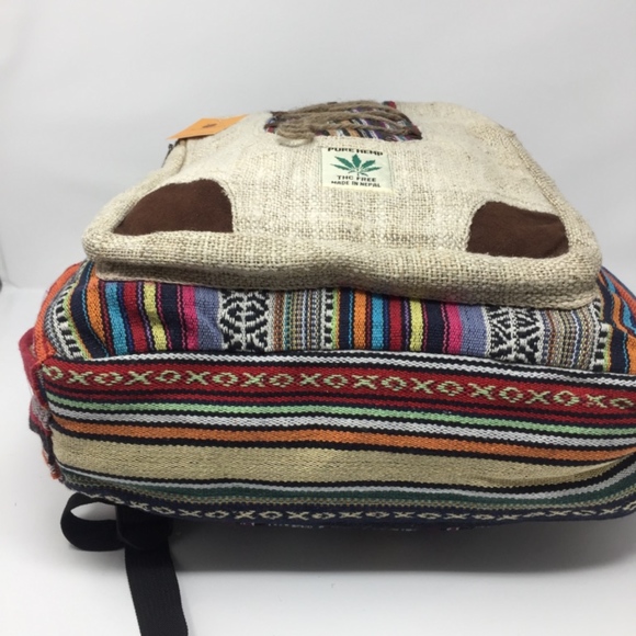 Unisex Himalayan Hemp Backpack w/ Laptop Sleeve - Picture 3 of 8